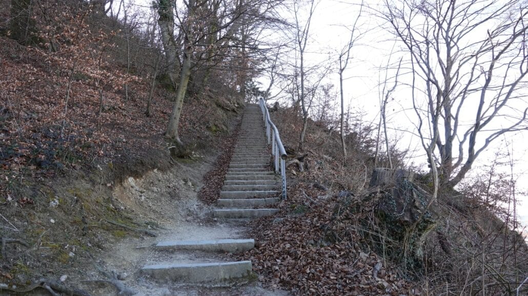 Kapuzinerberg Wanderweg auf den Stiegen